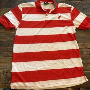 Pacific Polo Club Striped Pullover Short Sleeve Shirt Size XL!